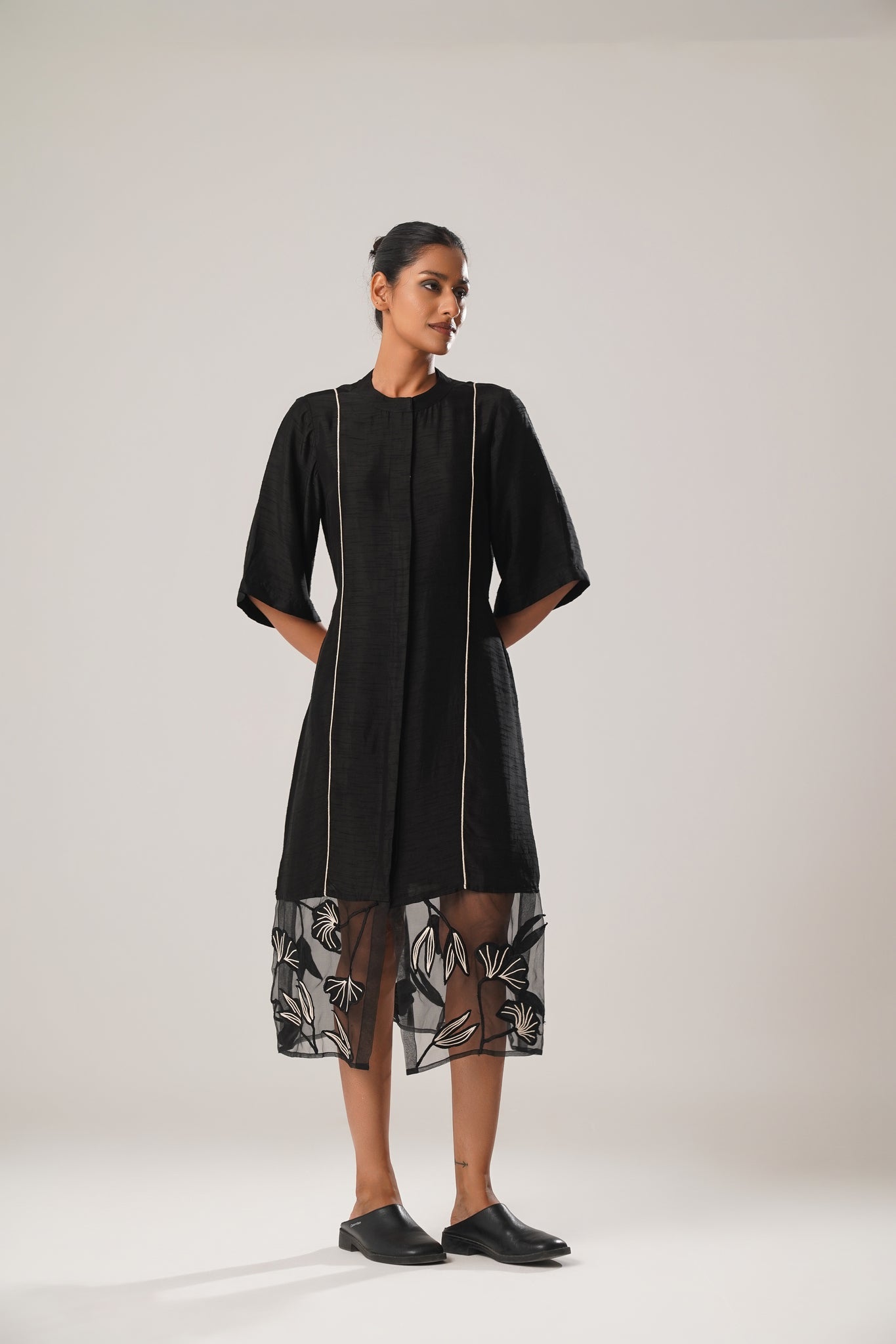 MJ Organza Panel Dress - CiceroniDressesATBW