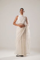 MJ White Dori Saree - CiceroniSareeATBW