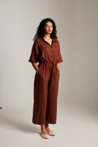 Mocha Co - Linen Boilersuit - CiceroniBoilersuitSaphed