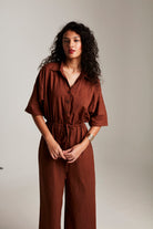 Mocha Co - Linen Boilersuit - CiceroniBoilersuitSaphed