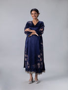 Mogra Navy Kurta - CiceroniKurtaShades of India