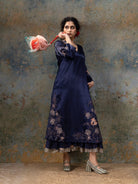 Mogra Navy Kurta - CiceroniKurtaShades of India