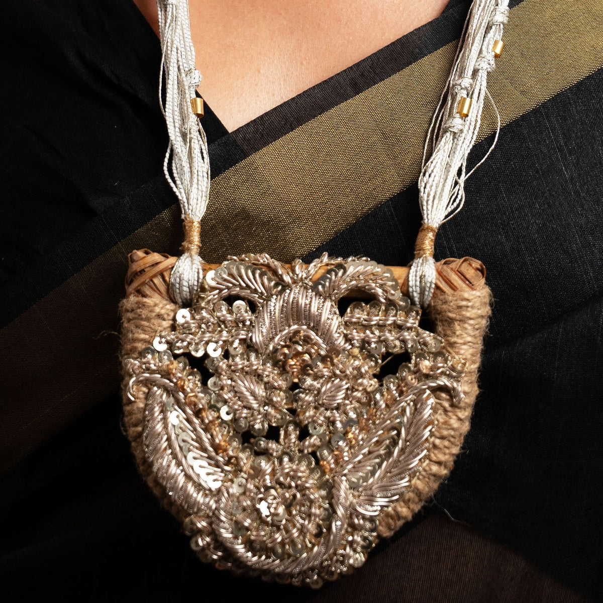Moirra – Anaya Necklace Silver Zardoz Long Necklace - CiceroniNeckpieceMoirra