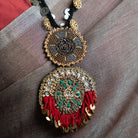 Moirra – Heena Maroon and Black Long Necklace - CiceroniNeckpieceMoirra