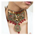 Moirra – Mastani,black and Maroon Statement Choker - CiceroniNeckpieceMoirra