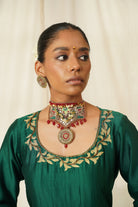 Moirra – Mastani,black and Maroon Statement Choker - CiceroniNeckpieceMoirra