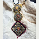 Moirra – Mehrangi Black and Maroon Long Rani Haar - CiceroniNeckpieceMoirra