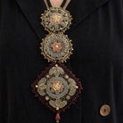 Moirra – Mehrangi Black and Maroon Long Rani Haar - CiceroniNeckpieceMoirra