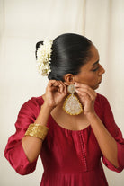 Moirra – Preet, Gold Statement Earrings - CiceroniEarringsMoirra