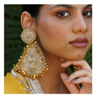 Moirra – Preet, Gold Statement Earrings - CiceroniEarringsMoirra