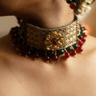 Moirra-Rekha Velvet Statement Choker - CiceroniNeckpieceMoirra