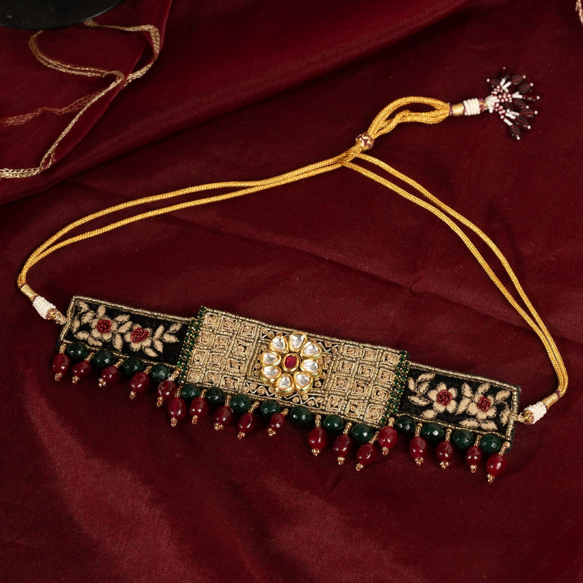 Moirra-Rekha Velvet Statement Choker - CiceroniNeckpieceMoirra