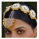 Moirra – Sundari Creame and Gold Maangtika - CiceroniHair AccessoriesMoirra