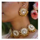 Moirra – Sundari,creame and gold classic choker - CiceroniNeckpieceMoirra