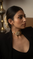 Moirra – Tukda Gold Silver Choker - CiceroniNeckpieceMoirra