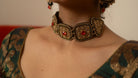 Moirra – Urmila Black and Gold Choker - CiceroniNeckpieceMoirra
