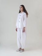Momoiro White Shirt - CiceroniWomen ShirtsShades of India
