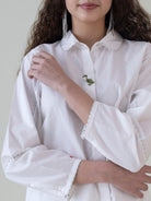 Momoiro White Shirt - CiceroniWomen ShirtsShades of India