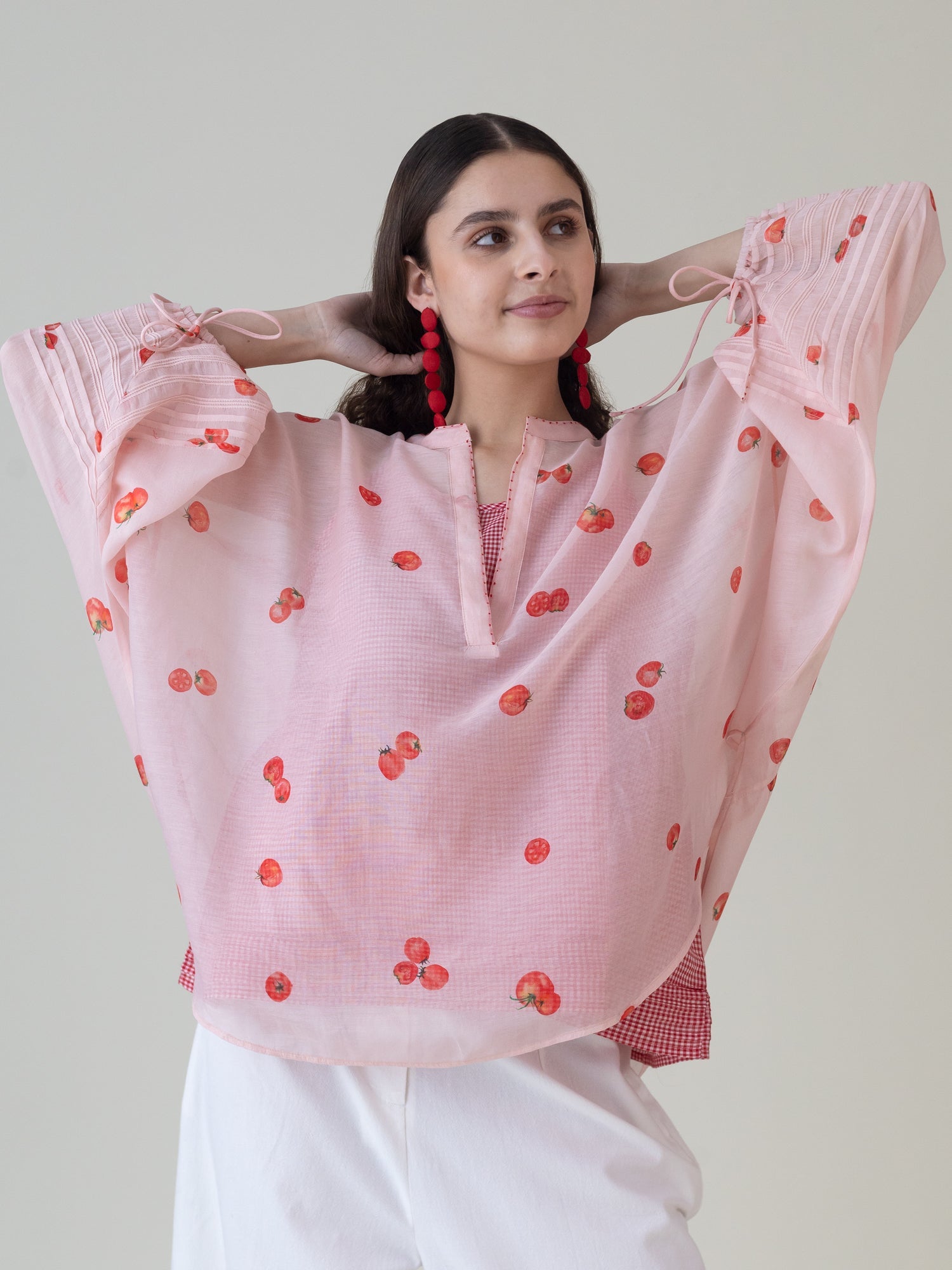 Momotaro Pink Top - CiceroniWomen ShirtsShades of India