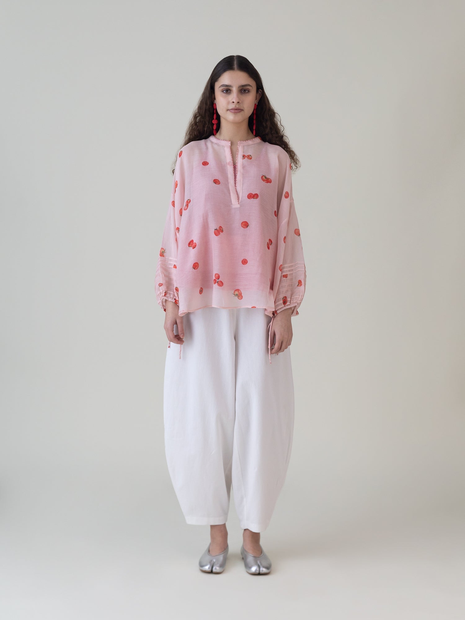 Momotaro Pink Top - CiceroniWomen ShirtsShades of India