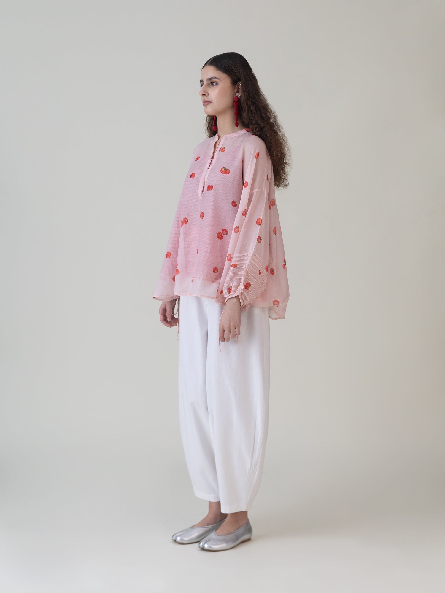 Momotaro Pink Top - CiceroniWomen ShirtsShades of India