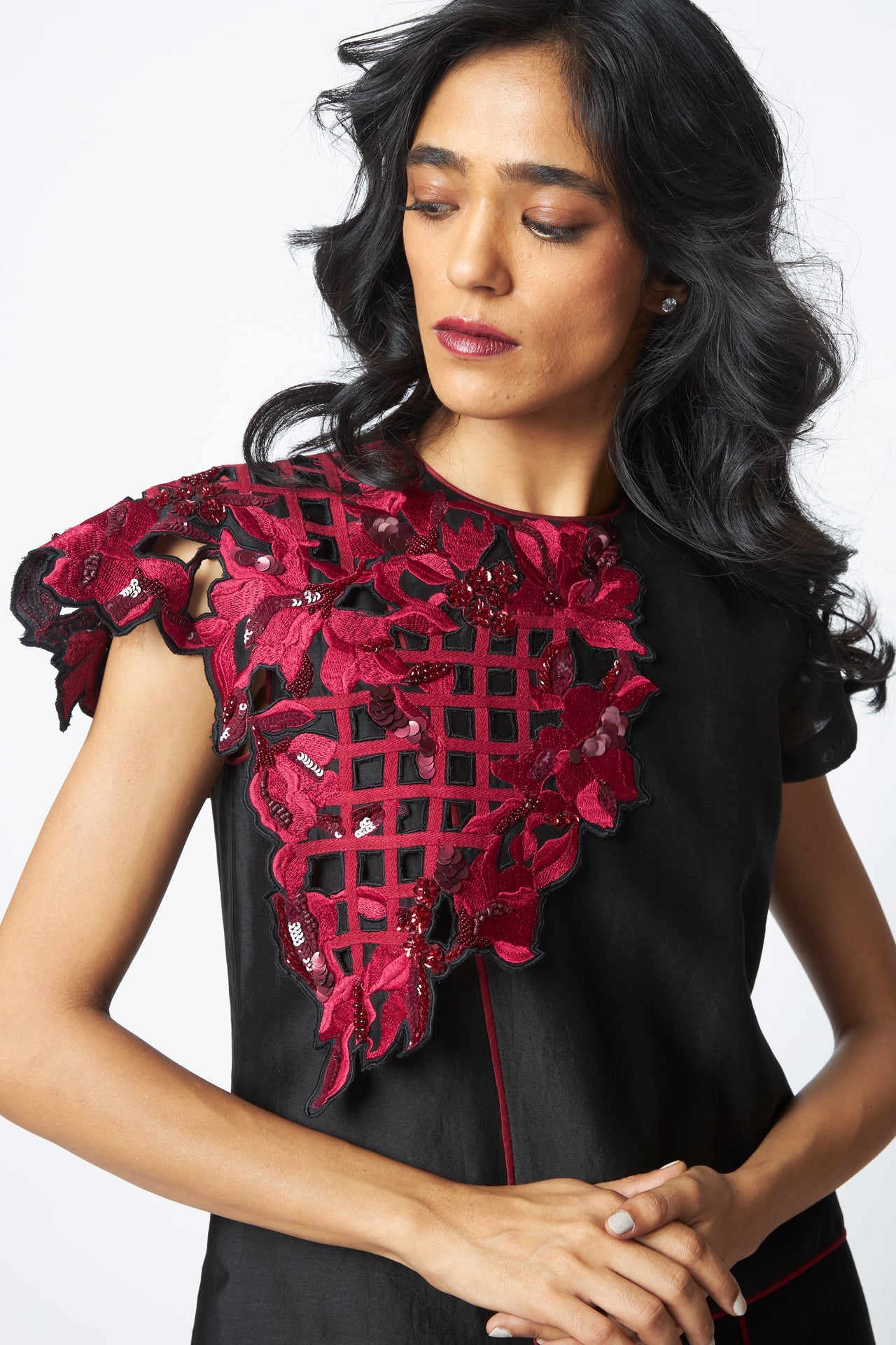 Monica - Shoulder Bib Ladder Dress - CiceroniDressMadder Much