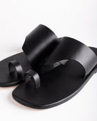 Monochrome Open Toe Chappals - CiceroniFlatsSlomotion