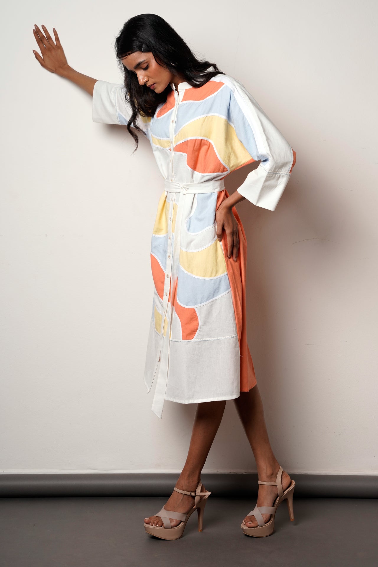 Morado – Brushstroke Midi Dress - CiceroniDressesMadder Much