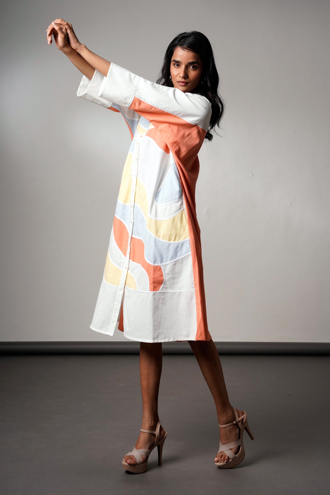 Morado – Brushstroke Midi Dress - CiceroniDressesMadder Much