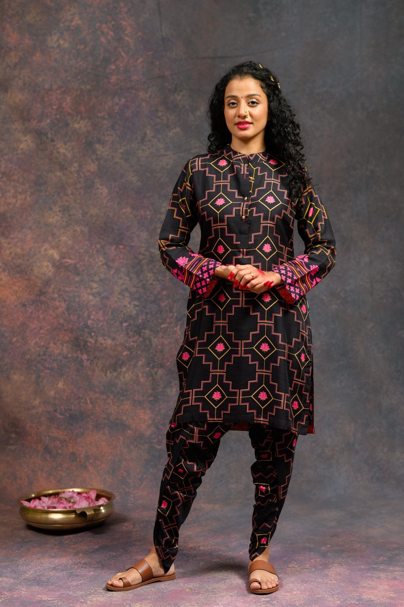 Morbagh Black Dhoti Set - CiceroniCo - ord SetPrachi Kamat