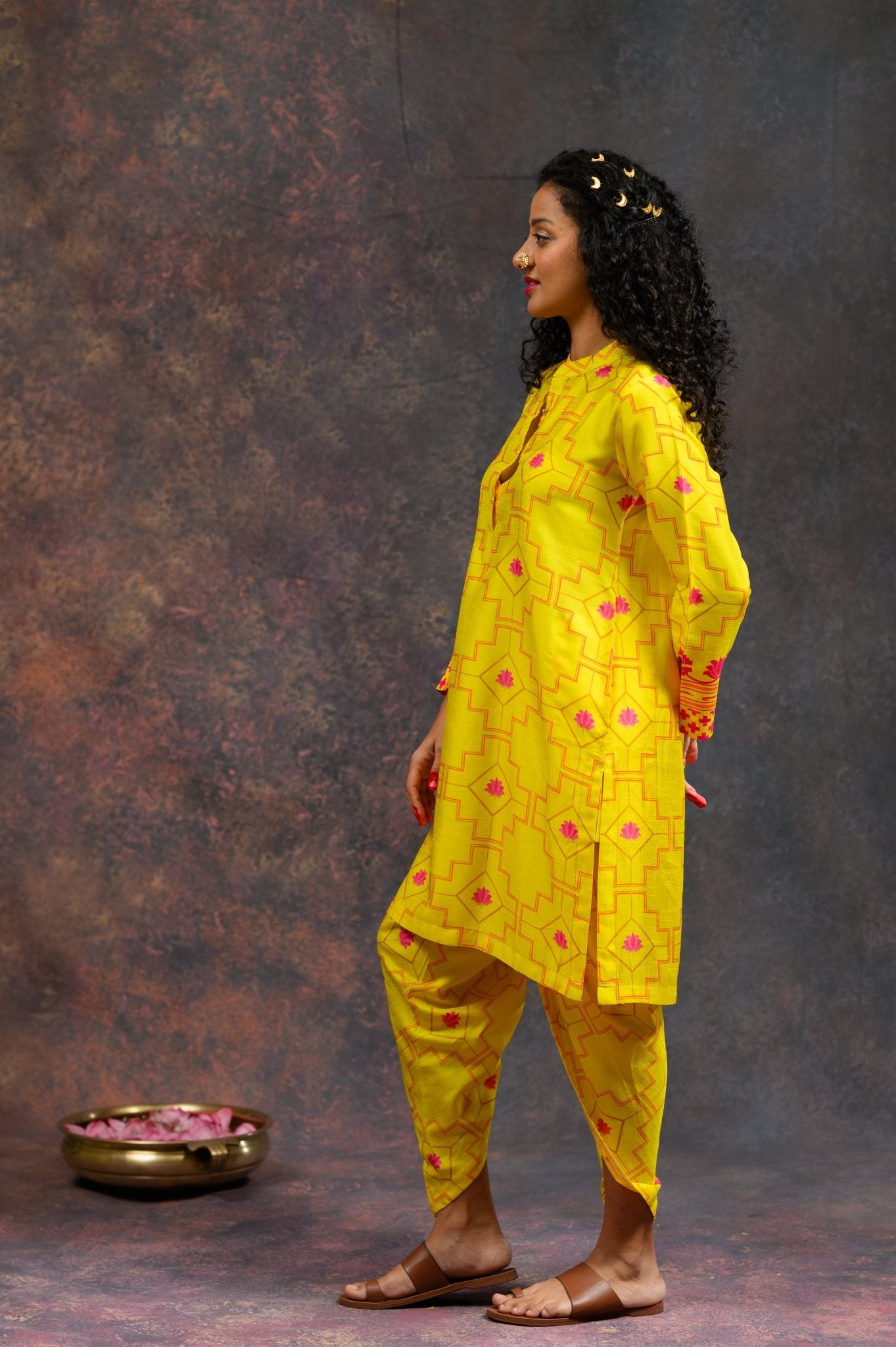 Morbagh Yellow Dhoti Set - CiceroniCo - ord SetPrachi Kamat