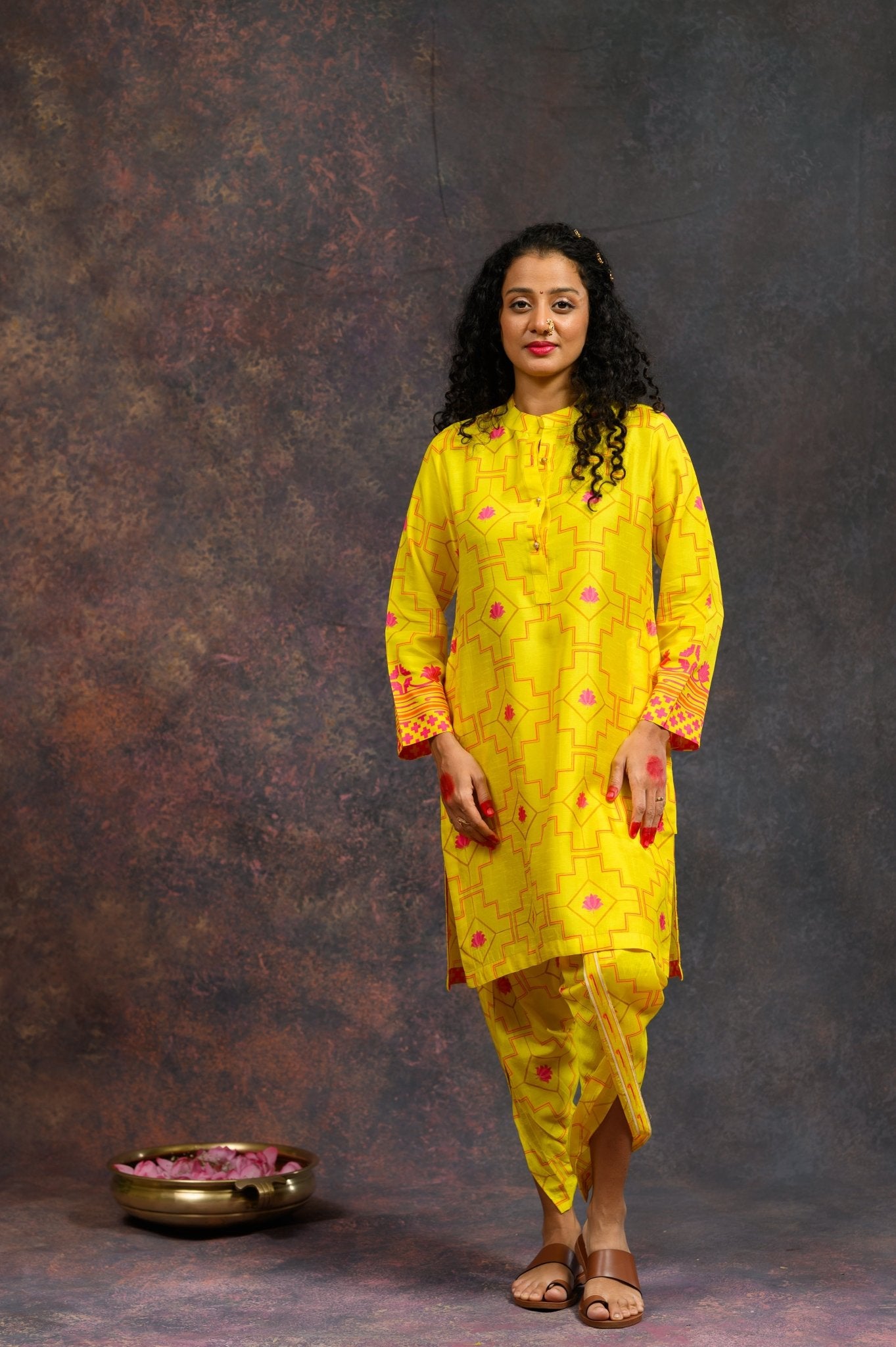 Morbagh Yellow Dhoti Set - CiceroniCo - ord SetPrachi Kamat