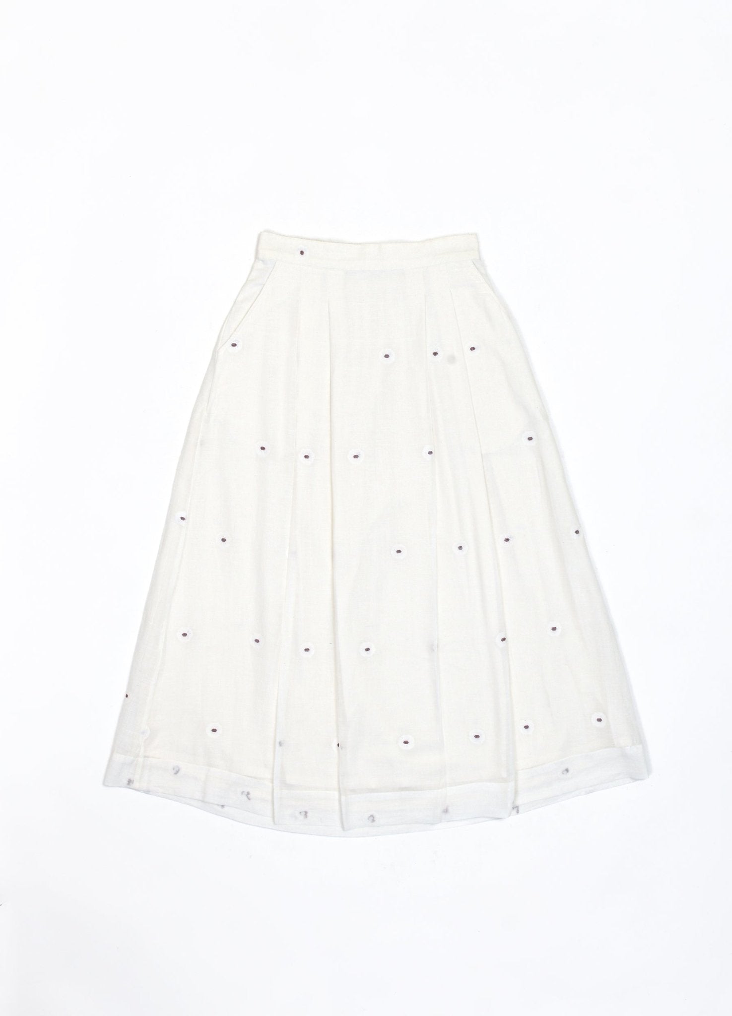 Morisot Jamdani Co - ord - Soft White - CiceroniSkirt SetHiranya
