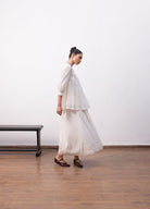 Morisot Jamdani Co - ord - Soft White - CiceroniSkirt SetHiranya