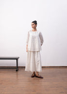 Morisot Jamdani Co - ord - Soft White - CiceroniSkirt SetHiranya