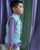 ‘Mosaic magic’ Boys Ethnic Wear Bandi/ Nehru Jacket - CiceroniJacketsLove The World Today