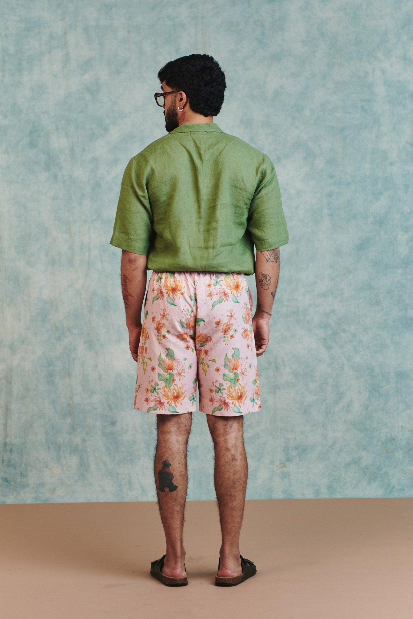 Moss Linen Men's Popover Shirt - CiceroniMen ShirtsSaphed