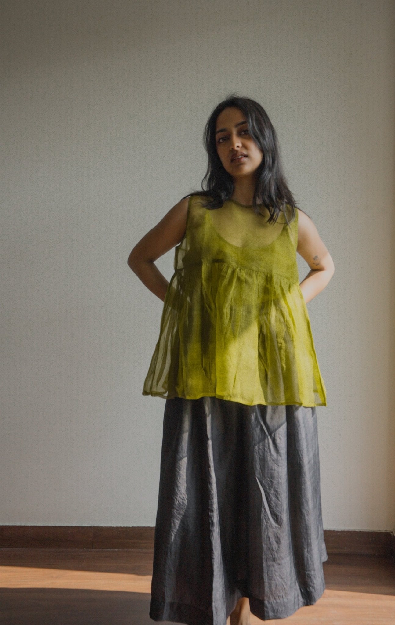 Moss Organza Top - CiceroniTopswith N.