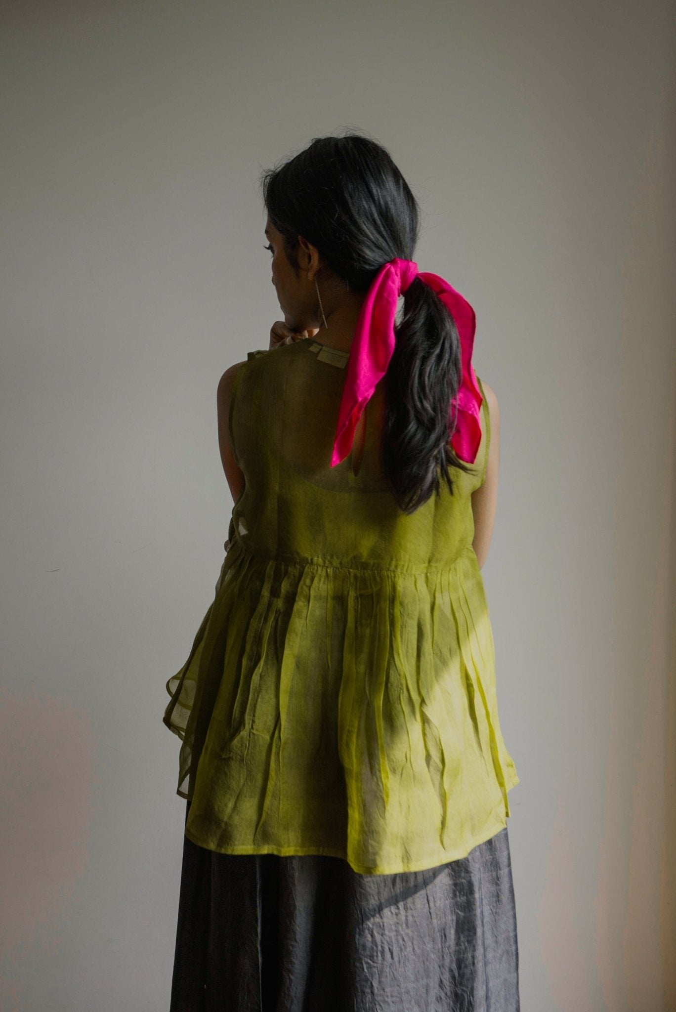 Moss Organza Top - CiceroniTopswith N.