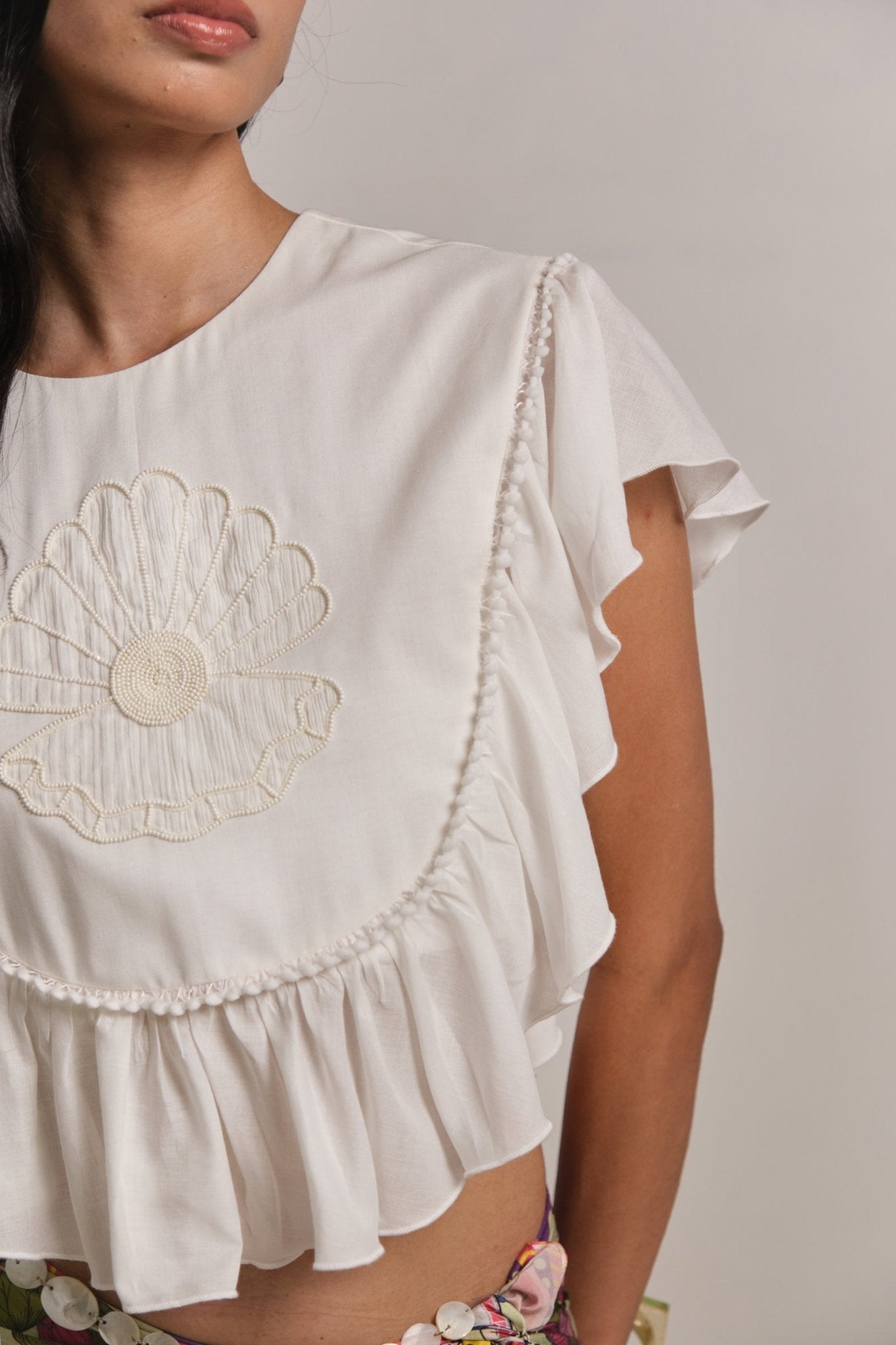 Mother of Pearl Top - CiceroniTopsShimona