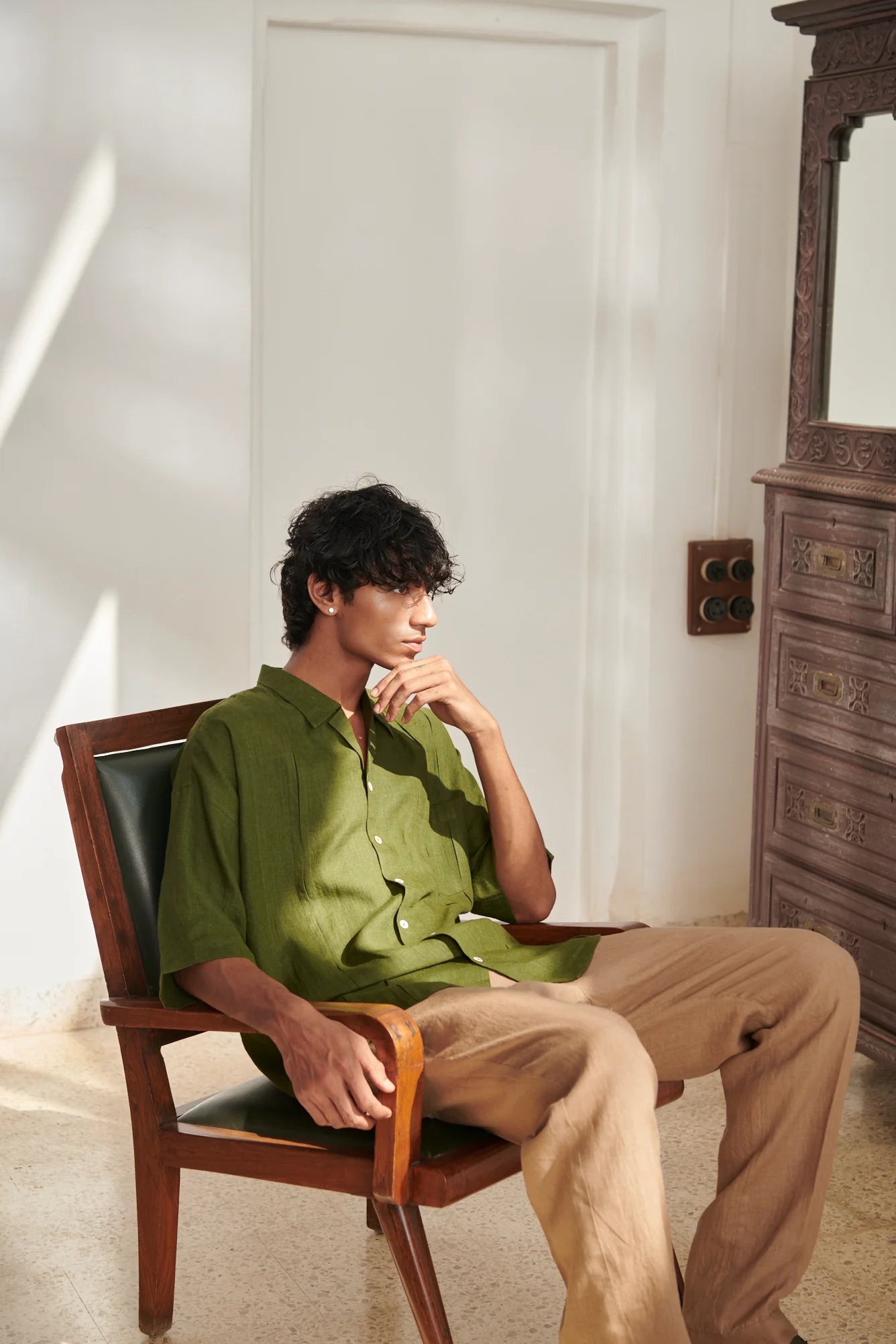 Mousse Linen Men's Lounge Pants - CiceroniPantsSaphed