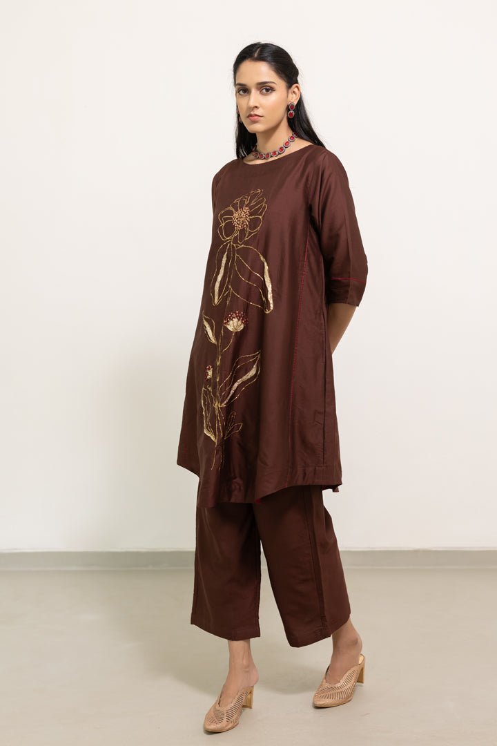 Mrinal Embroidered Co - ord Set - CiceroniKurta Set, Festive WearSilai Studio