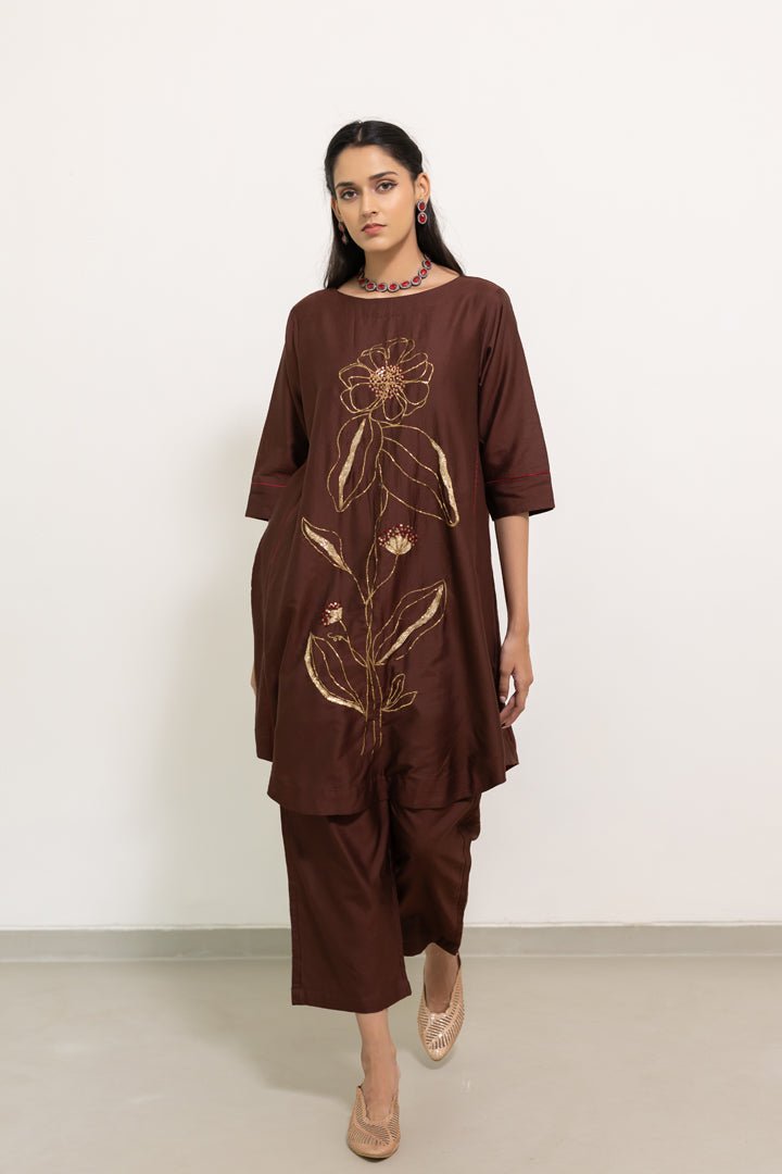 Mrinal Embroidered Co - ord Set - CiceroniKurta Set, Festive WearSilai Studio