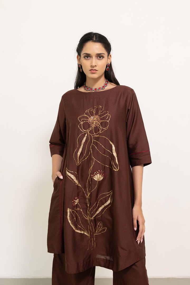 Mrinal Embroidered Co - ord Set - CiceroniKurta Set, Festive WearSilai Studio
