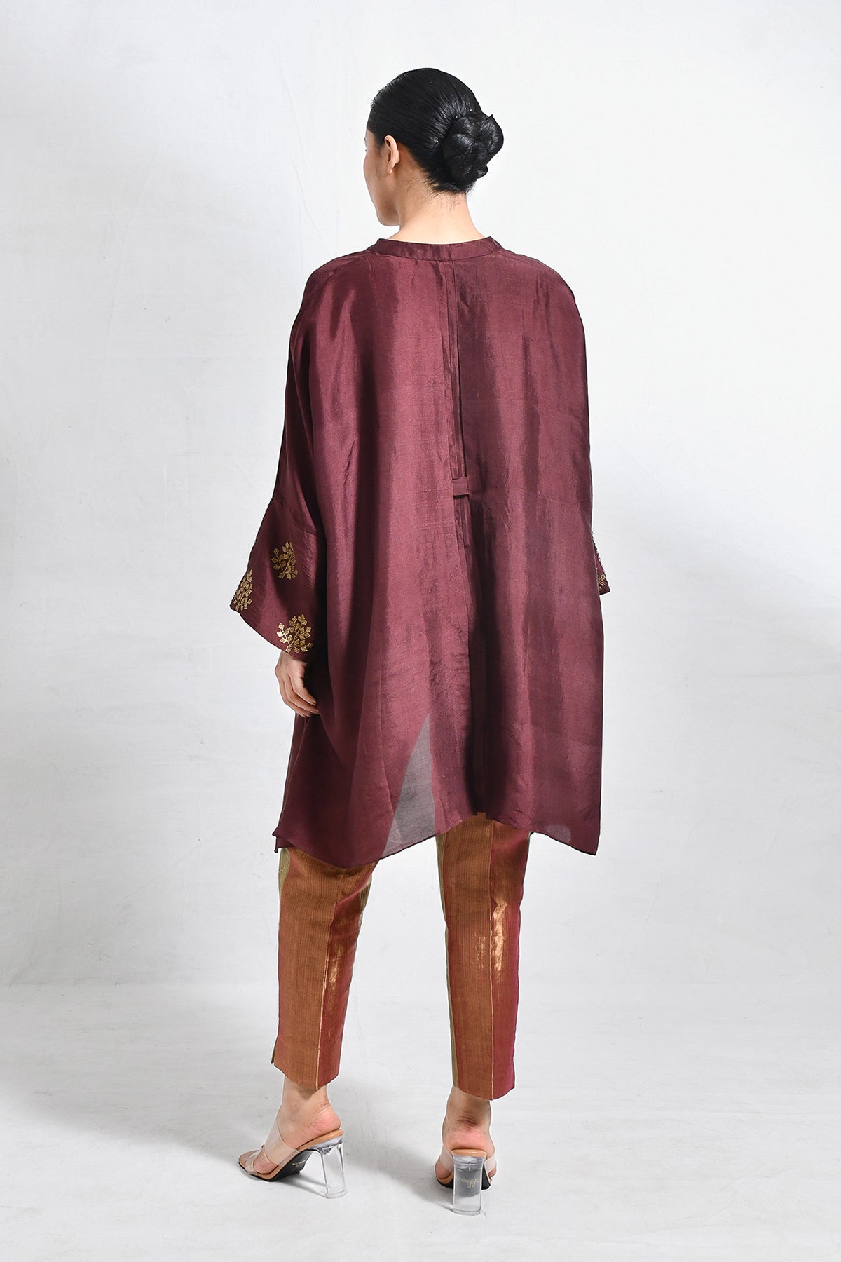 Mulberry Silk Shivani Top - CiceroniTopsHiranya