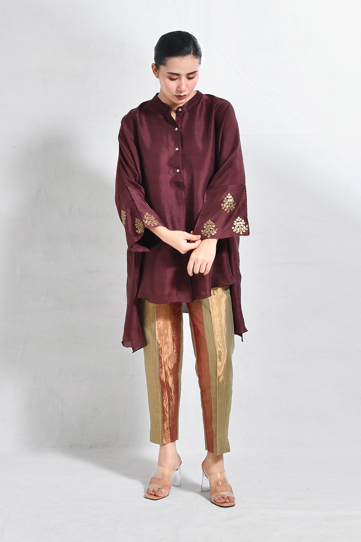 Mulberry Silk Shivani Top - CiceroniTopsHiranya