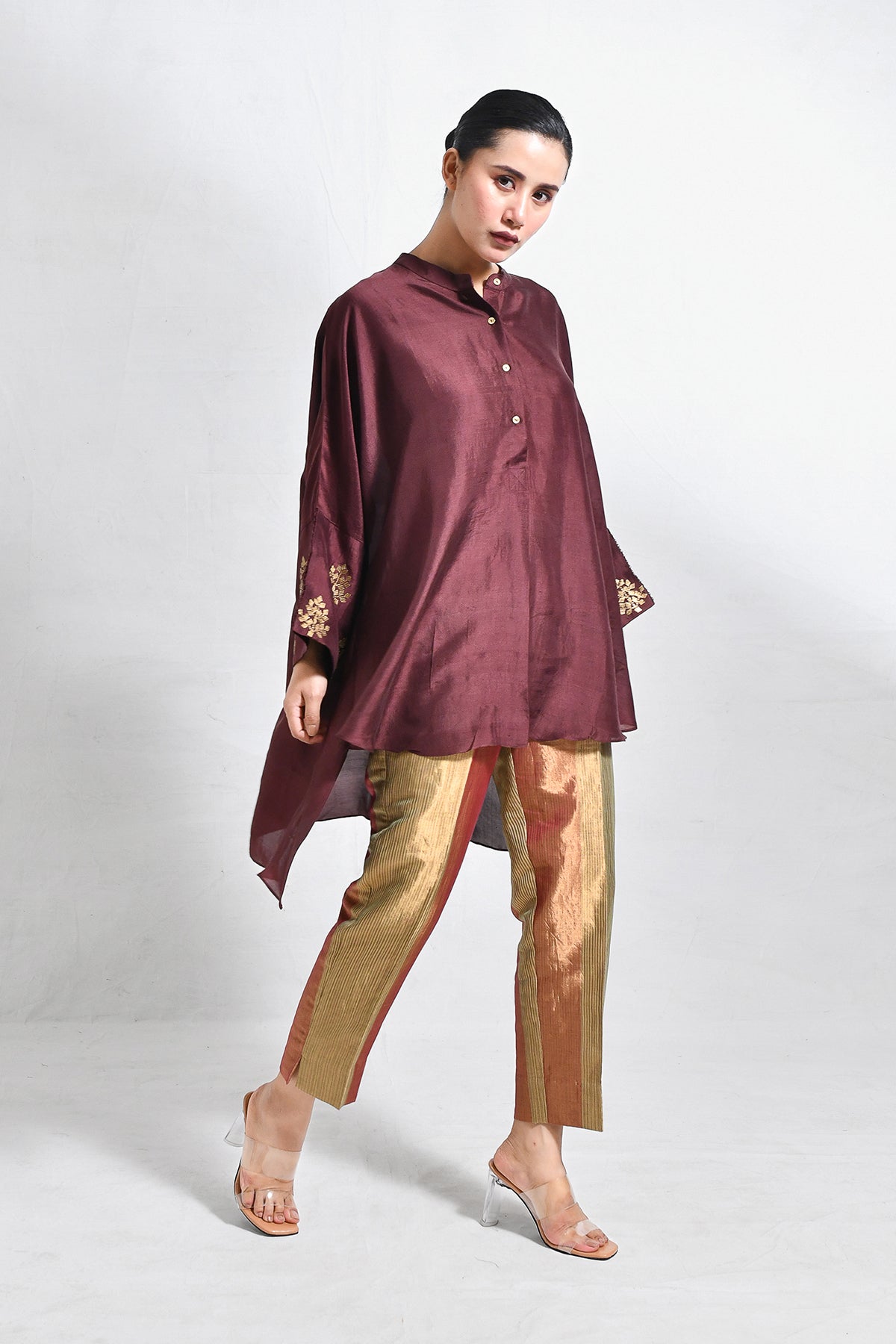 Mulberry Silk Shivani Top - CiceroniTopsHiranya
