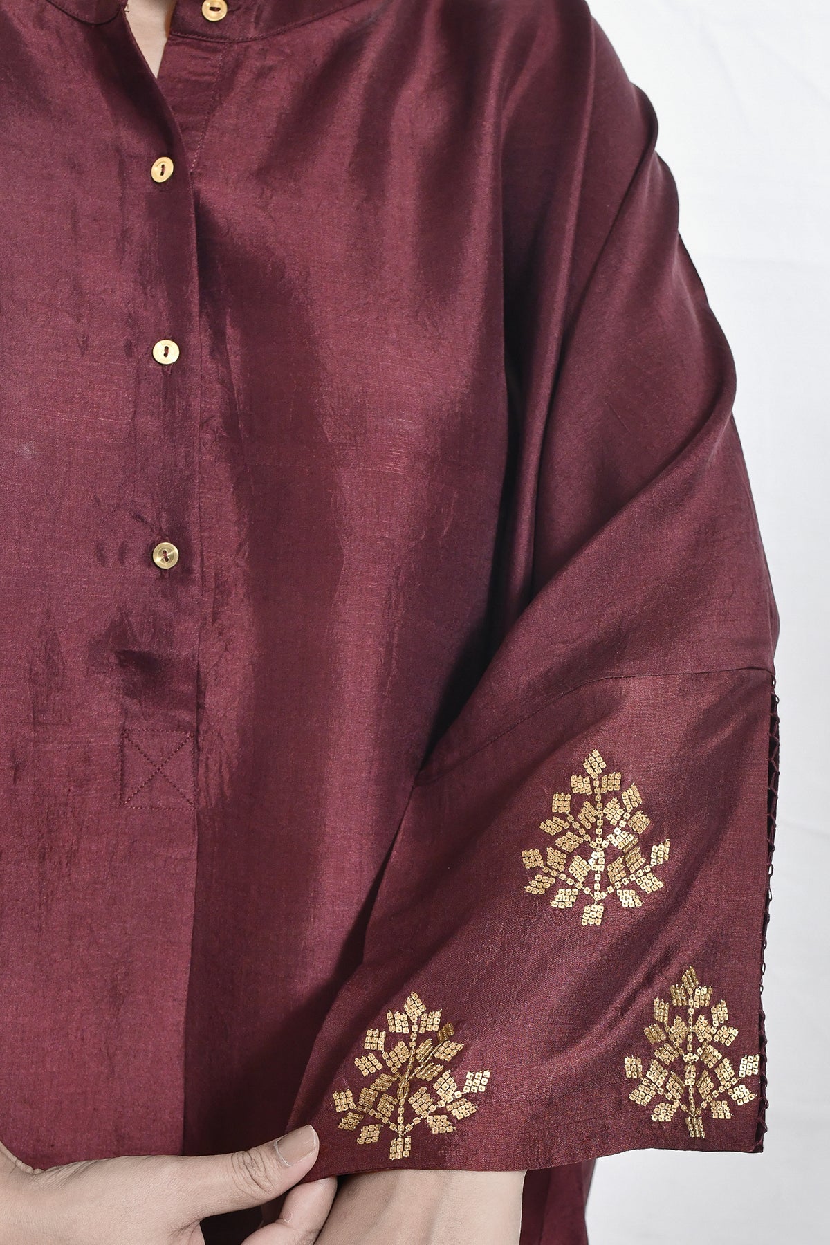 Mulberry Silk Shivani Top - CiceroniTopsHiranya