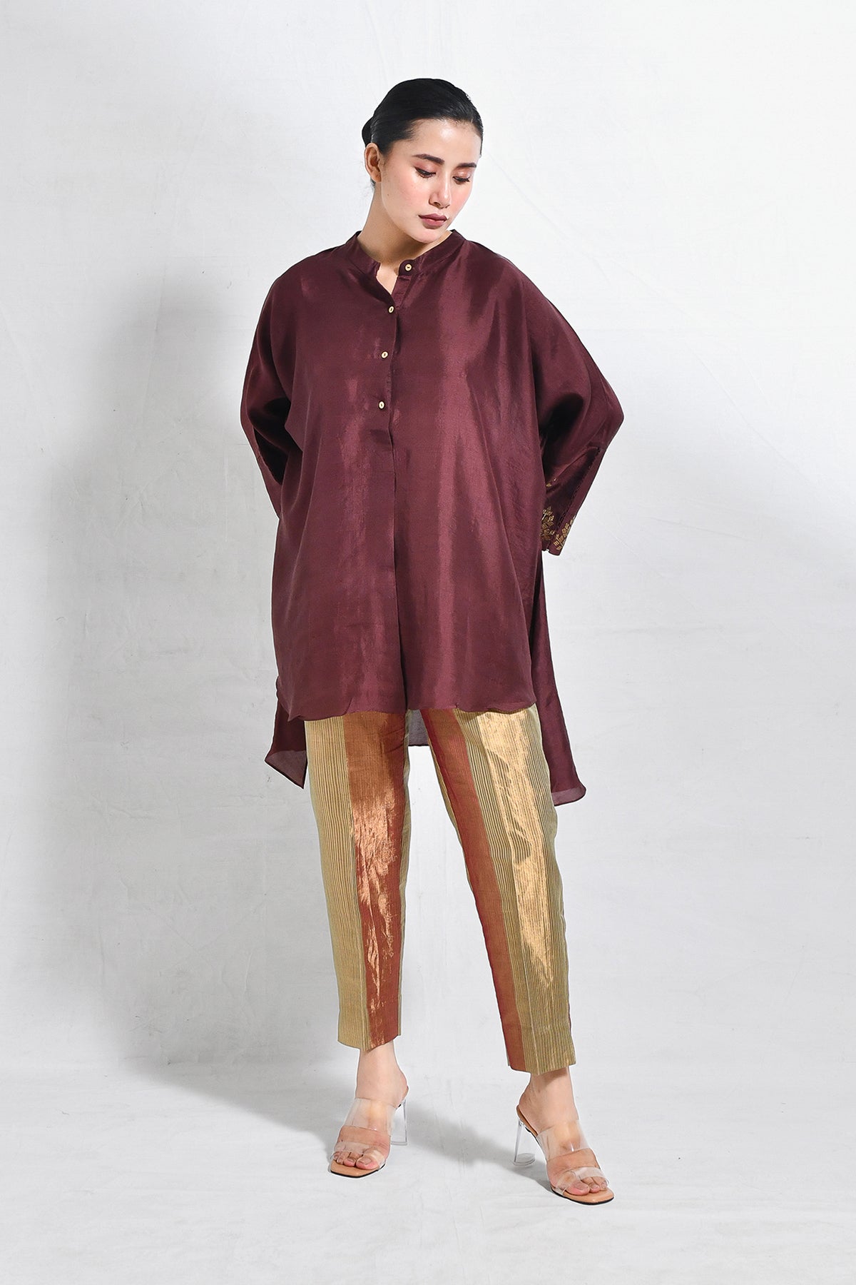 Mulberry Silk Shivani Top - CiceroniTopsHiranya