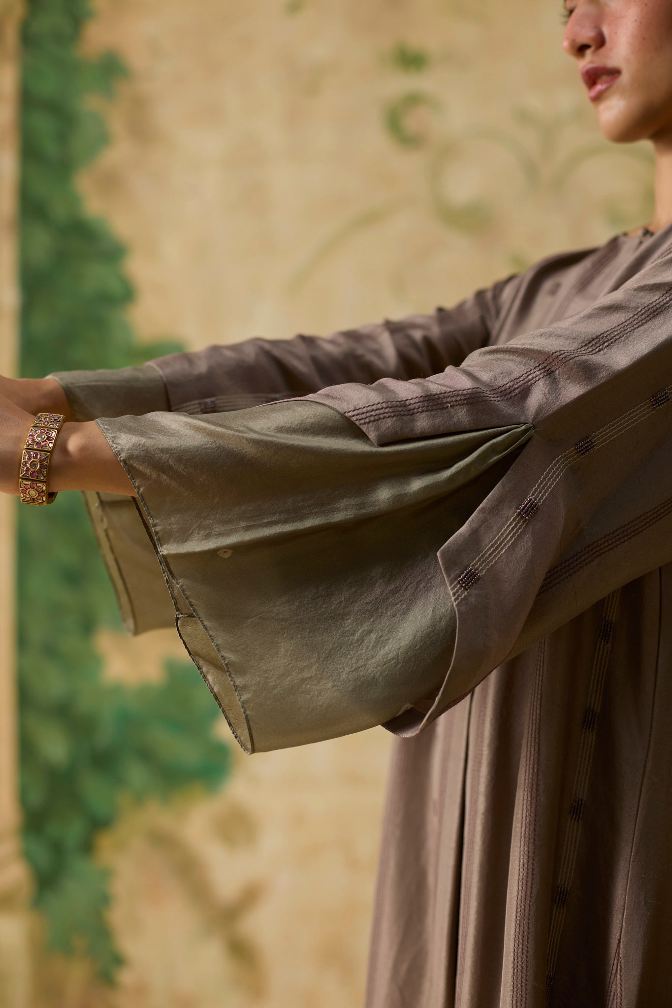 Mullen Kurta Set - Brown - CiceroniKurta Set, Festive WearKhyati Rughani